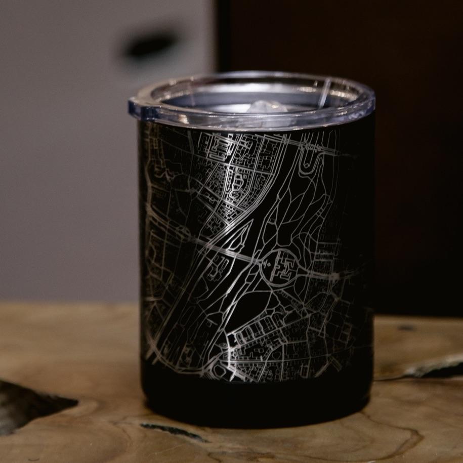 New York - New York Map Insulated Cup in Matte Black