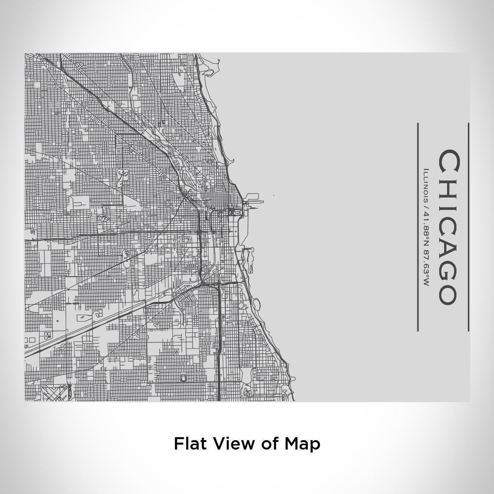 Chicago - Illinois Map Bottle with Bamboo Top