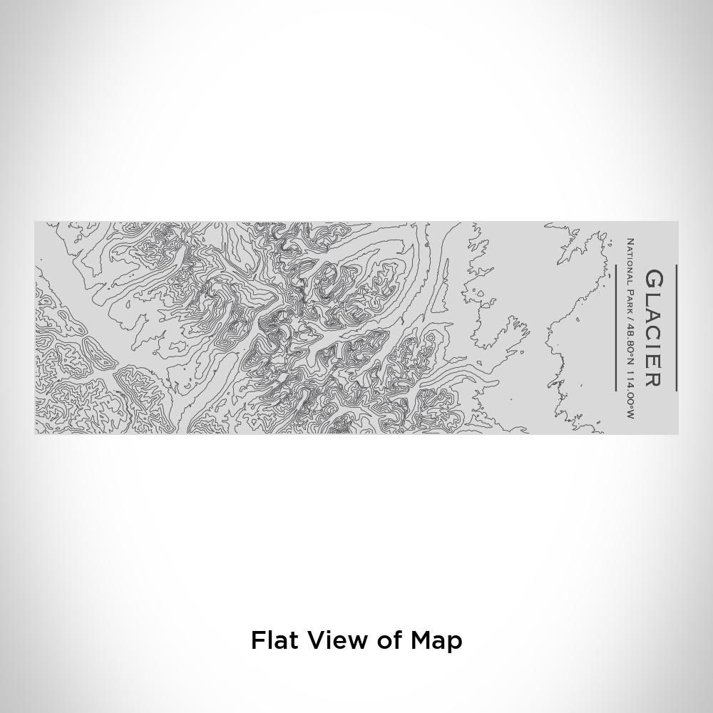 Glacier National Park - Alaska Map Insulated Cup in Matte Black