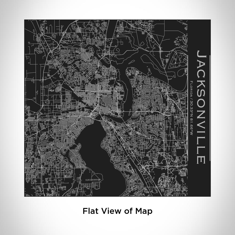 Jacksonville - Florida Map Tumbler in Matte Black