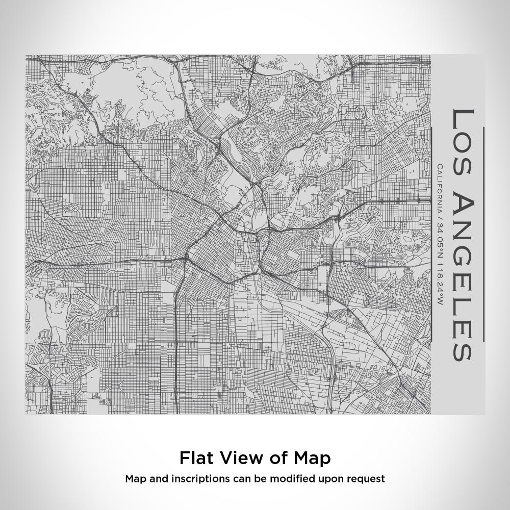 Los Angeles - California Map Bottle with Bamboo Top