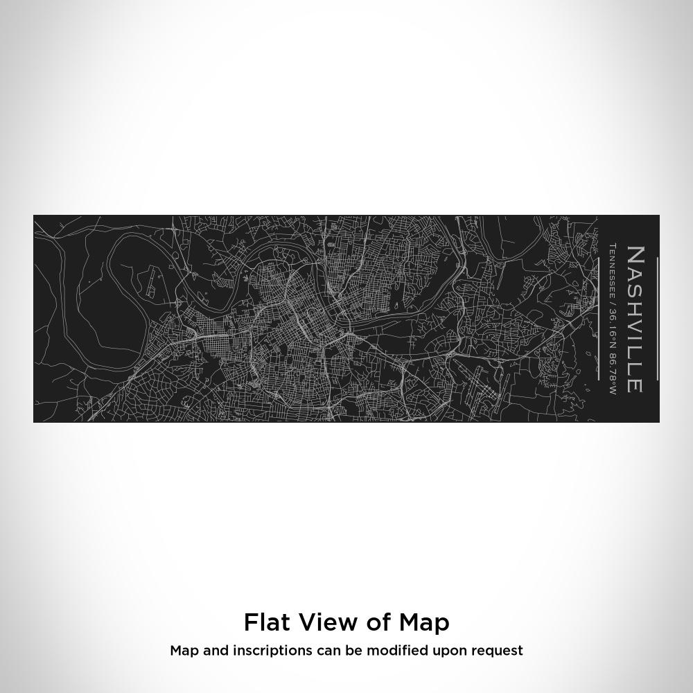 Nashville - Tennessee Map Insulated Cup in Matte Black