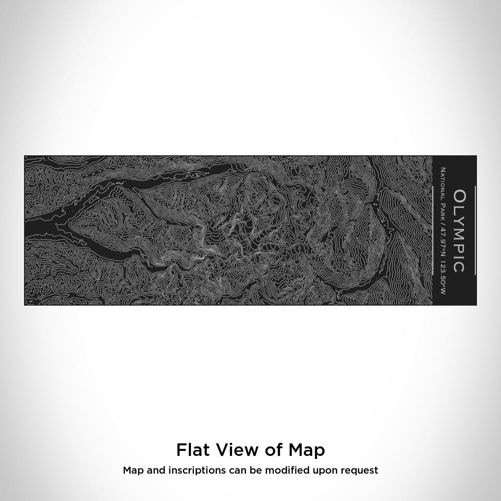 Olympic National Park - Washington Map Insulated Cup in Matte Black