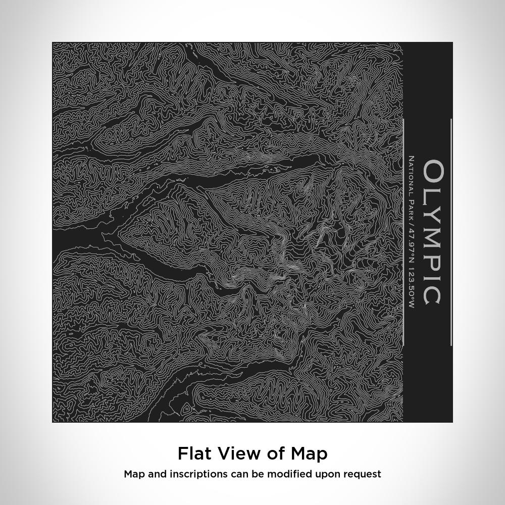 Olympic National Park - Washington Map Tumbler in Matte Black