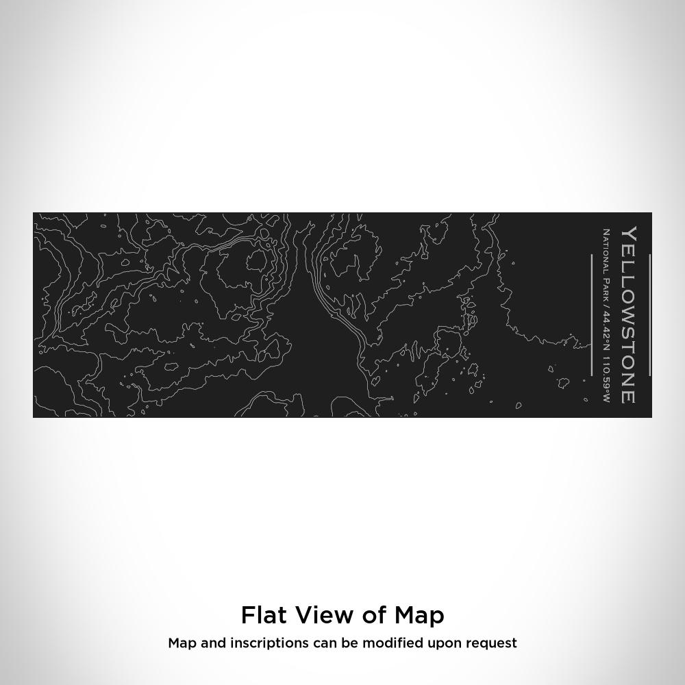Yellowstone National Park - Wyoming Map Insulated Cup in Matte Black