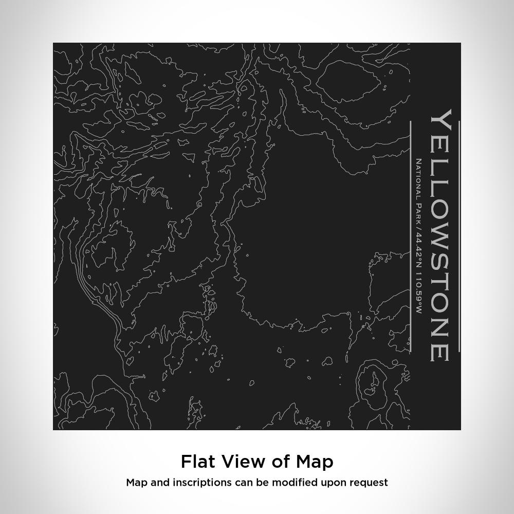 Yellowstone National Park - Wyoming Map Tumbler in Matte Black