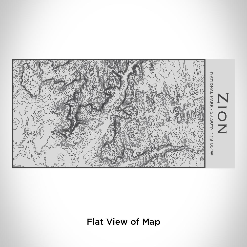Zion National Park - Utah Map Insulated Bottle